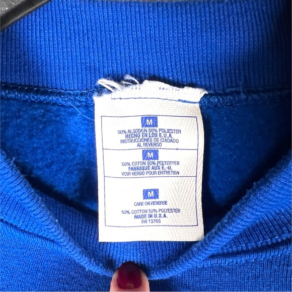 Vintage 1995 New York Giants NFL Crewneck Sweatshirt | Made in USA | M - Picture 5 of 5